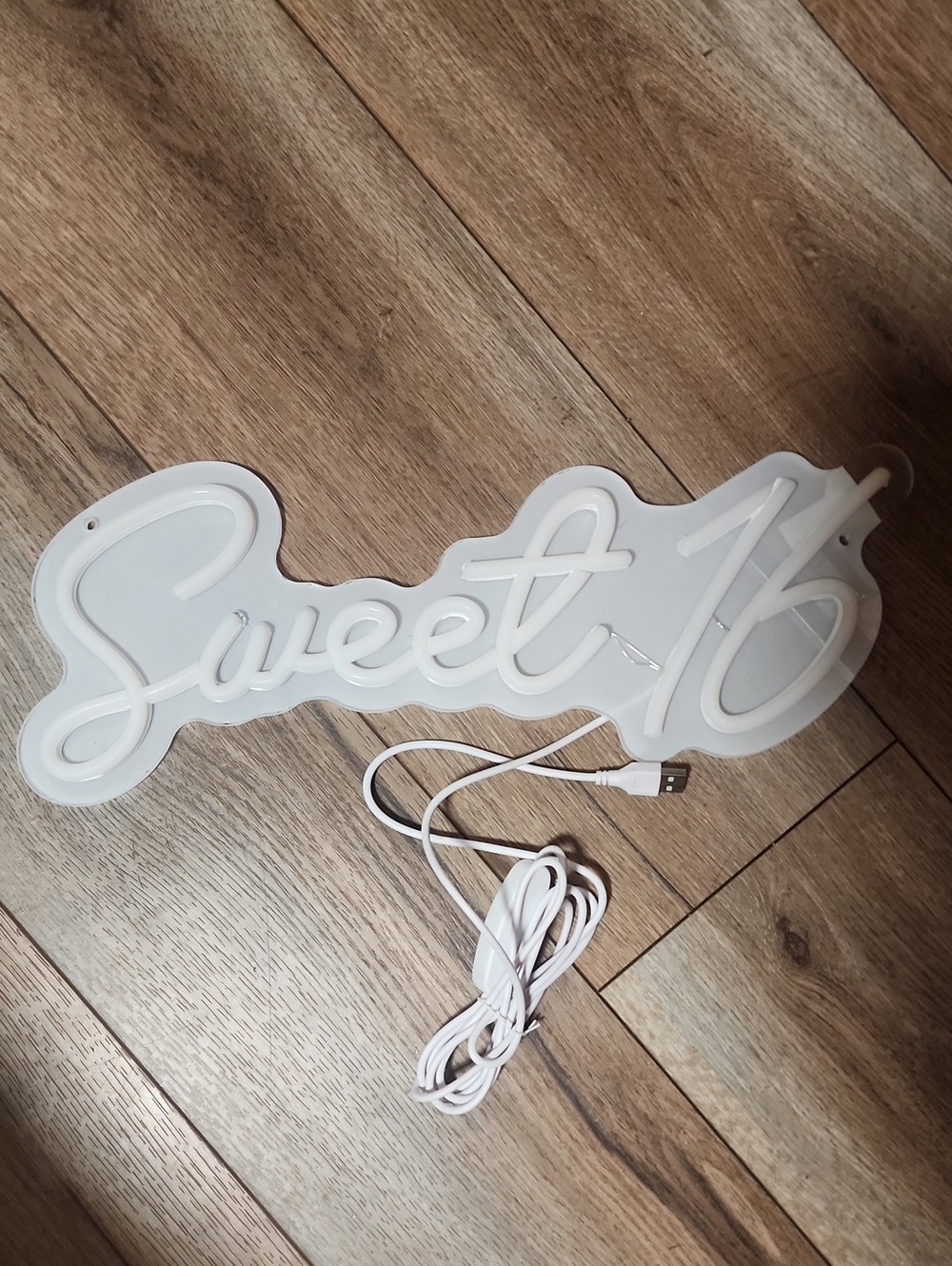 White Lighting "Sweet 16" Neon-Style Wall Sign